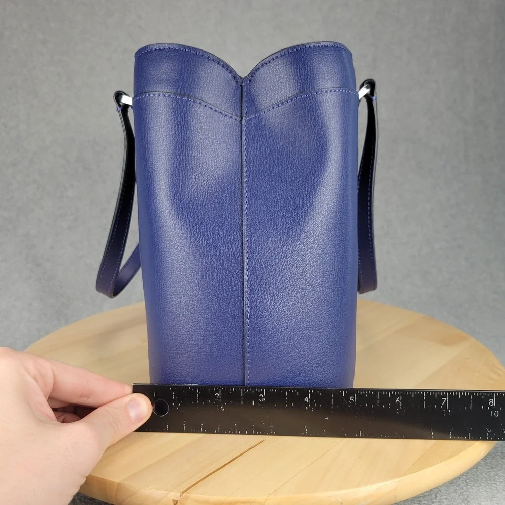 Kate Spade Sienna Satchel Womens Medium Blue Leather Crossbody Handbag